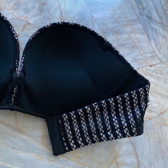 Victoria Secret Bombshell Add-2-Cups Push-Up Bra 32B Strapless Bra - Picture 8 of 9